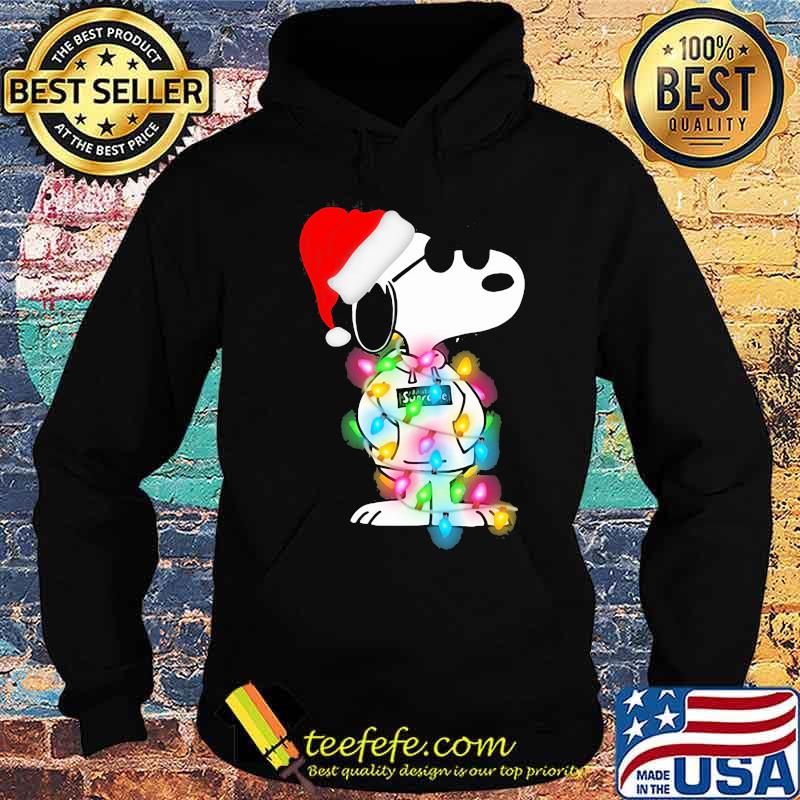 Lights Wrap Around Snoopy Hat Santa Christmas Shirt Hoodie Lights Wrap Around Snoopy Hat Santa Christmas Shirt Hoodie