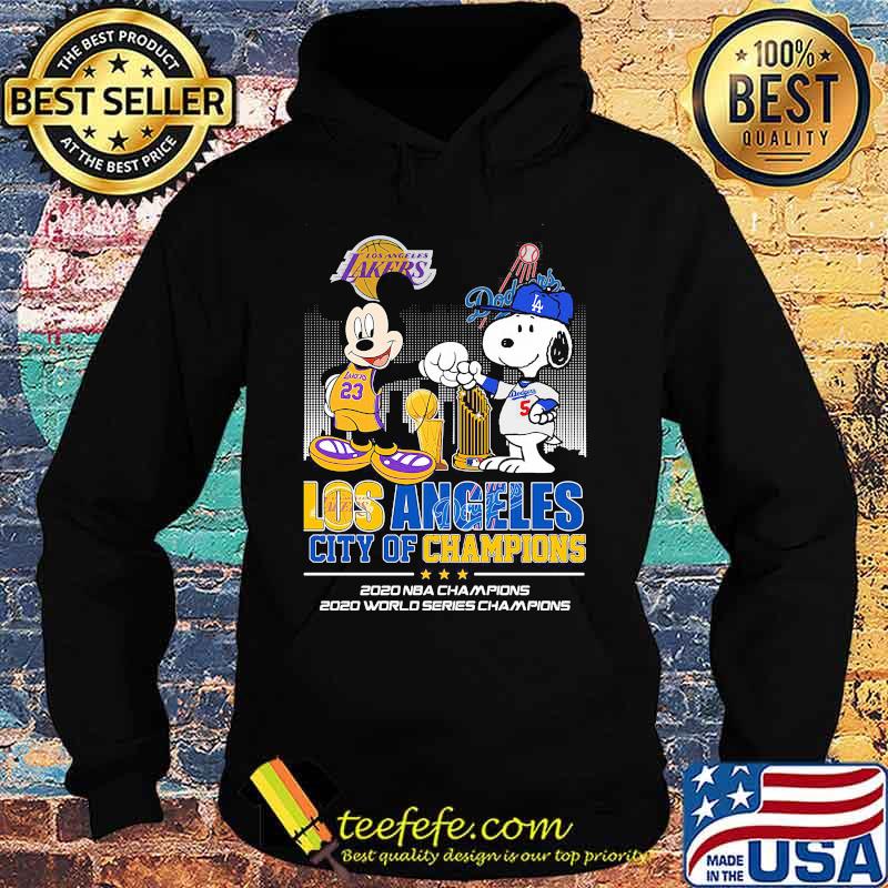 Los Angeles City Of Champions 2020 Nba Champions Snoopy And Mickey Disney Football Shirt Hoodie Los Angeles City Of Champions 2020 Nba Champions Snoopy And Mickey Disney Football Shirt Hoodie