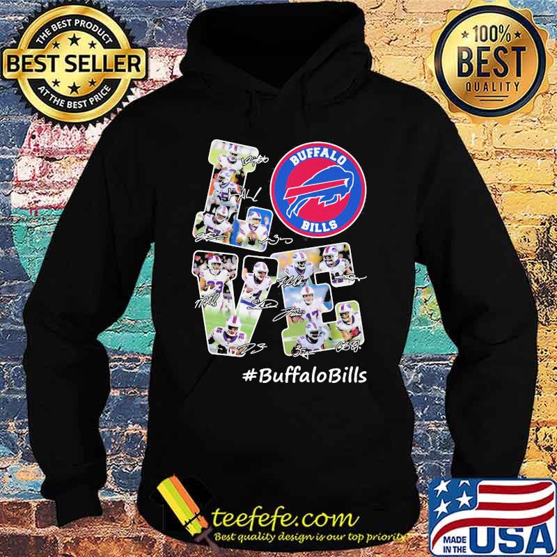 Love Buffalo Bills Signature Football Team Shirt Hoodie Love Buffalo Bills Signature Football Team Shirt Hoodie