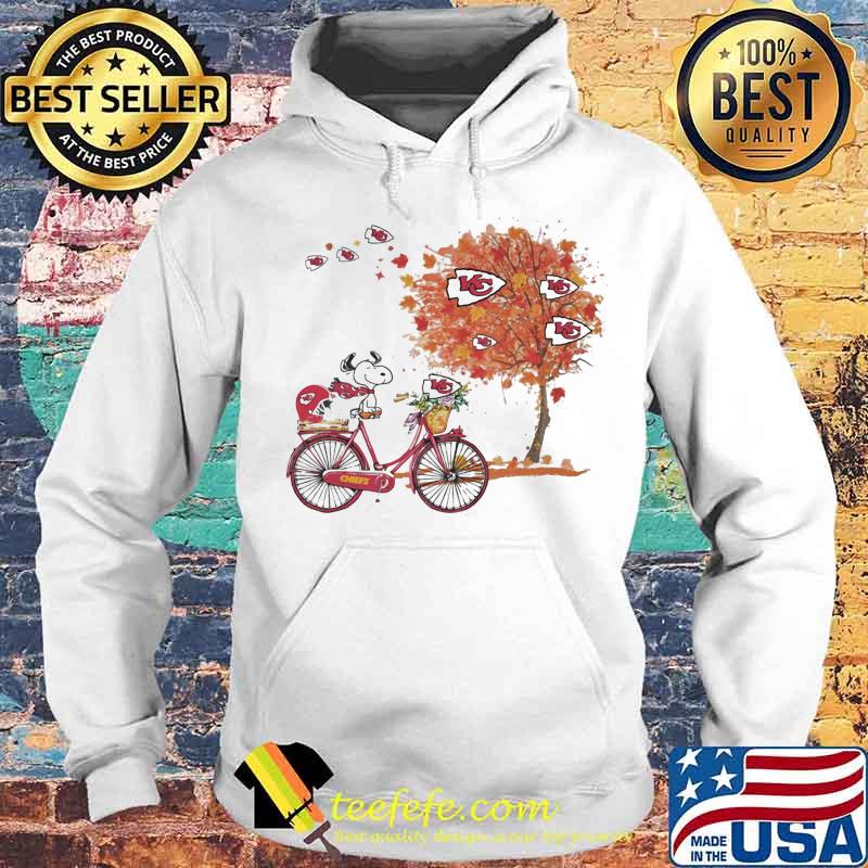 Maple Leaves Snoopy Riding Bike Logo Kansas City Chiefs Shirt Hoodie Maple Leaves Snoopy Riding Bike Logo Kansas City Chiefs Shirt Hoodie
