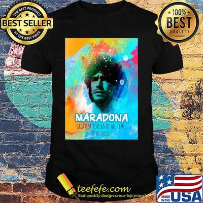 Maradona Greatest Of All Time 1960 2020 Watercolor Brush Shirt