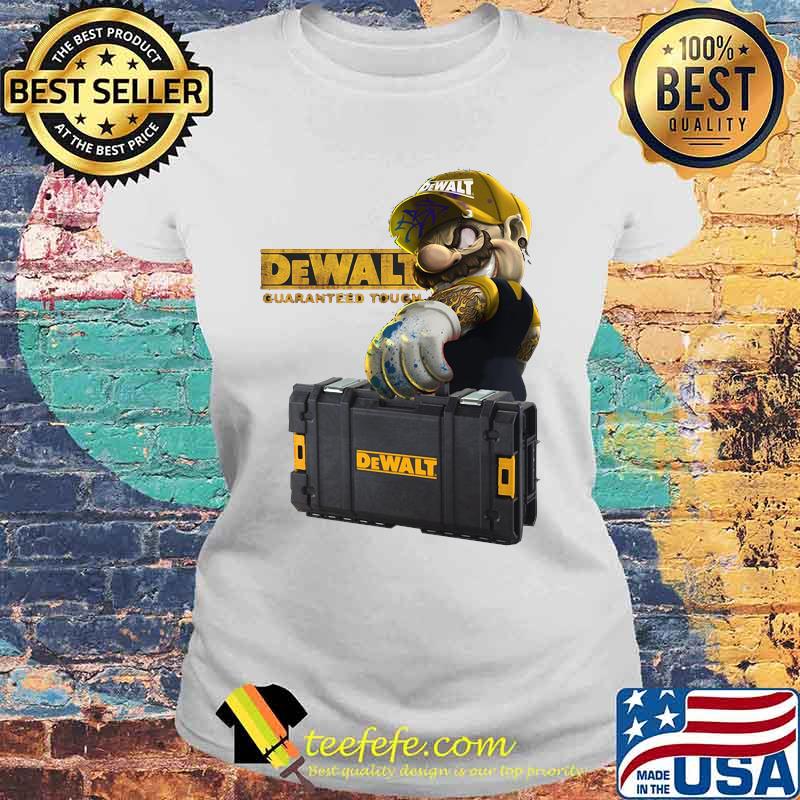 Mario Carries Suitcase Dewalt Guaranteed Tough Shirt Laides tee Mario Carries Suitcase Dewalt Guaranteed Tough Shirt Laides tee