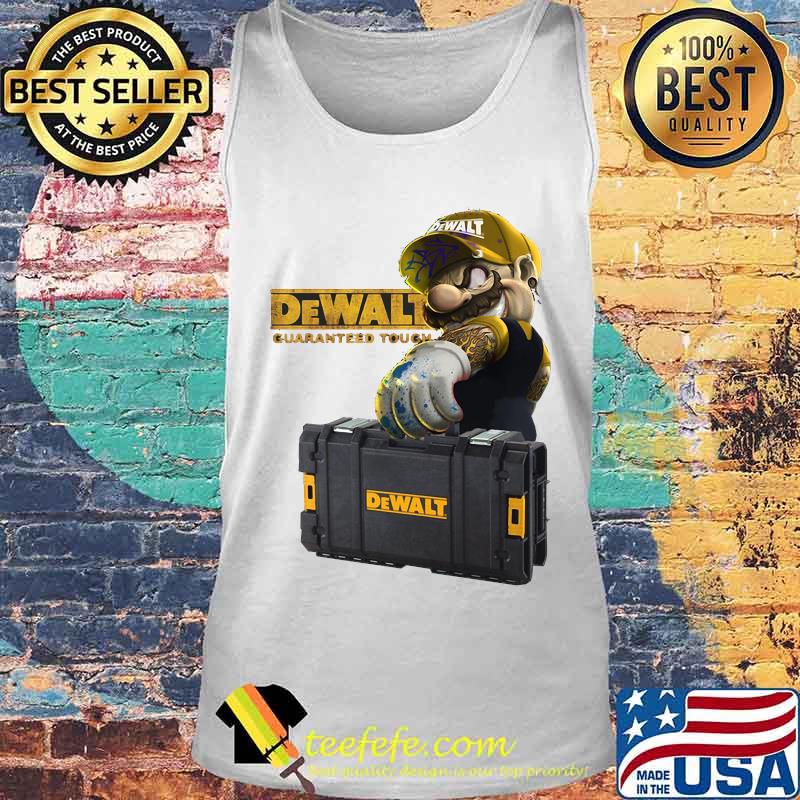 Mario Carries Suitcase Dewalt Guaranteed Tough Shirt Tank top Mario Carries Suitcase Dewalt Guaranteed Tough Shirt Tank top