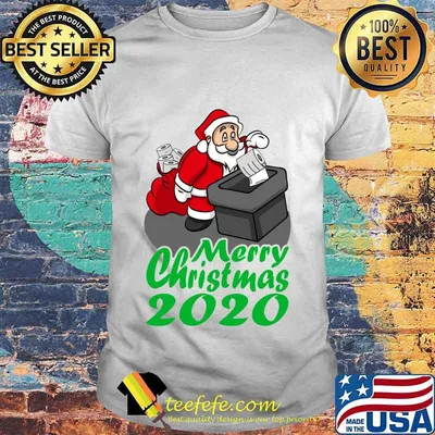 Merry Christmas 2020 Santa Claus Put Toilet Paper In Chimney Shirt