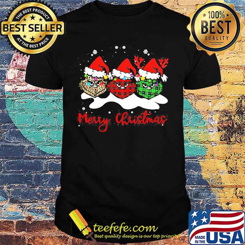 Merry Christmas Grinch Leopard Wear Hat Santa Shirt
