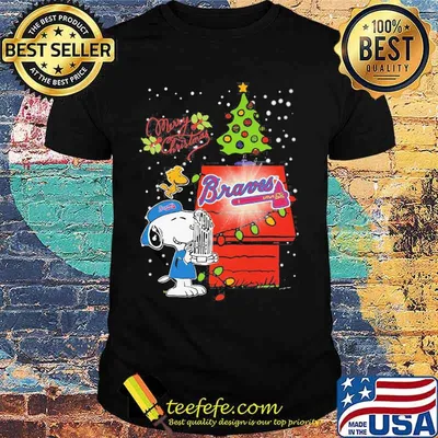 Merry Christmas Snoopy Braves Atlanta Football Shirt