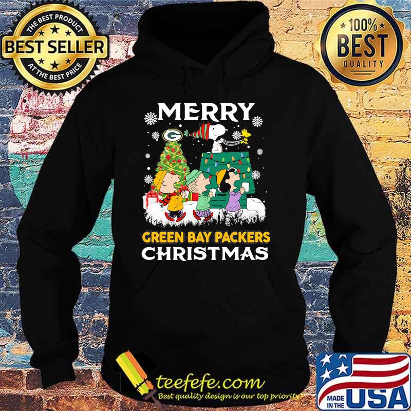 Merry Green Bay Packers Christmas Snoopy Shirt Hoodie Merry Green Bay Packers Christmas Snoopy Shirt Hoodie