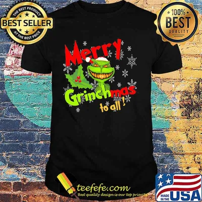 Merry Grinchmas To All Skull Grinch Shirt