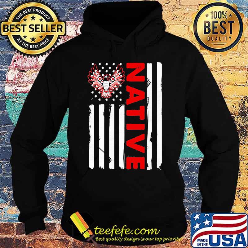 Native Eagle Americam Flag Shirt Hoodie Native Eagle Americam Flag Shirt Hoodie