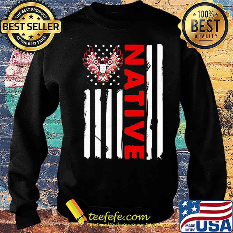 Native Eagle Americam Flag Shirt Sweater Native Eagle Americam Flag Shirt Sweater