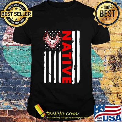 Native Eagle Americam Flag Shirt