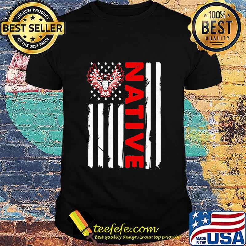 Native Eagle Americam Flag Shirt Native Eagle Americam Flag Shirt