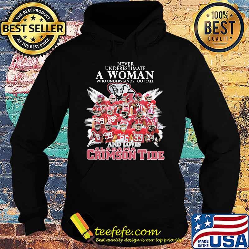 Never Underestimate A Woman Who Understands Football And Loves Alabama Crimson Tide Symbol Elephant Shirt Hoodie Never Underestimate A Woman Who Understands Football And Loves Alabama Crimson Tide Symbol Elephant Shirt Hoodie