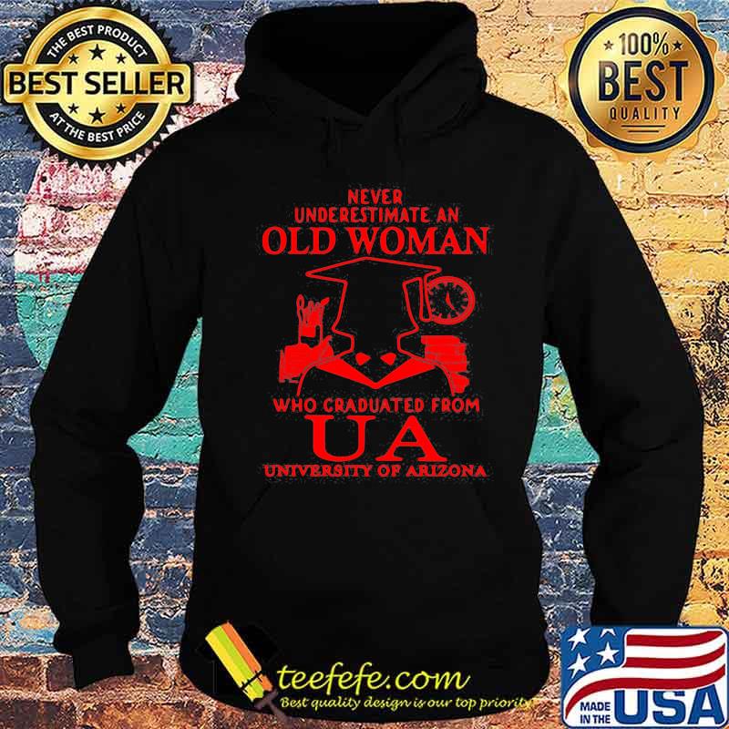 Never Underestimate An Old Man Who Graduated From Us University Of Arizona Association Shirt Hoodie Never Underestimate An Old Man Who Graduated From Us University Of Arizona Association Shirt Hoodie