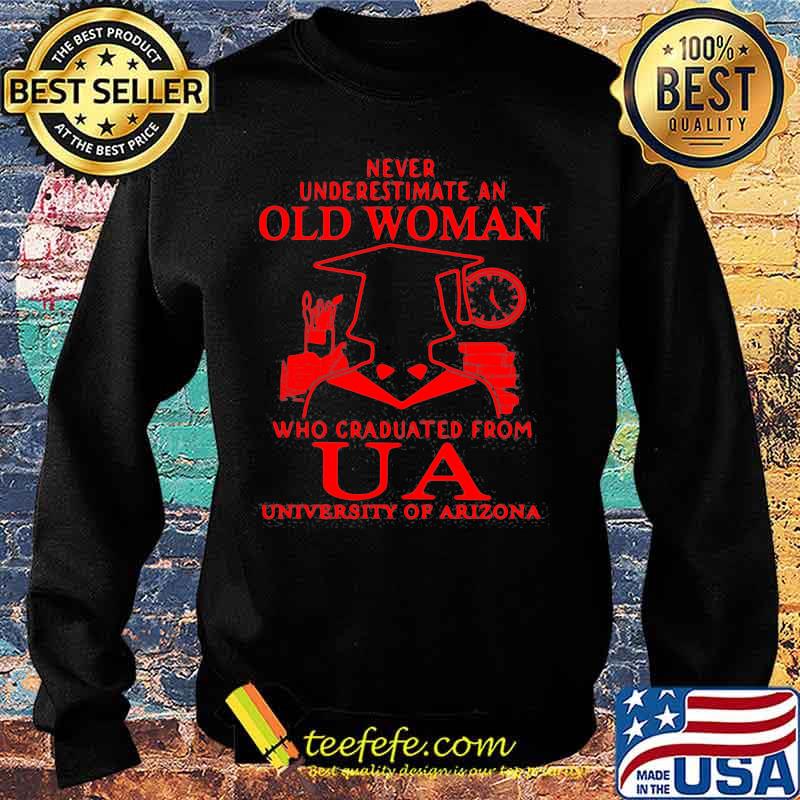 Never Underestimate An Old Man Who Graduated From Us University Of Arizona Association Shirt Sweater Never Underestimate An Old Man Who Graduated From Us University Of Arizona Association Shirt Sweater