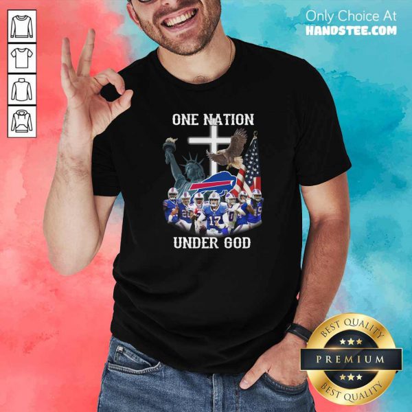 Nice Buffalo Bills One Nation Under God American Flag Shirt