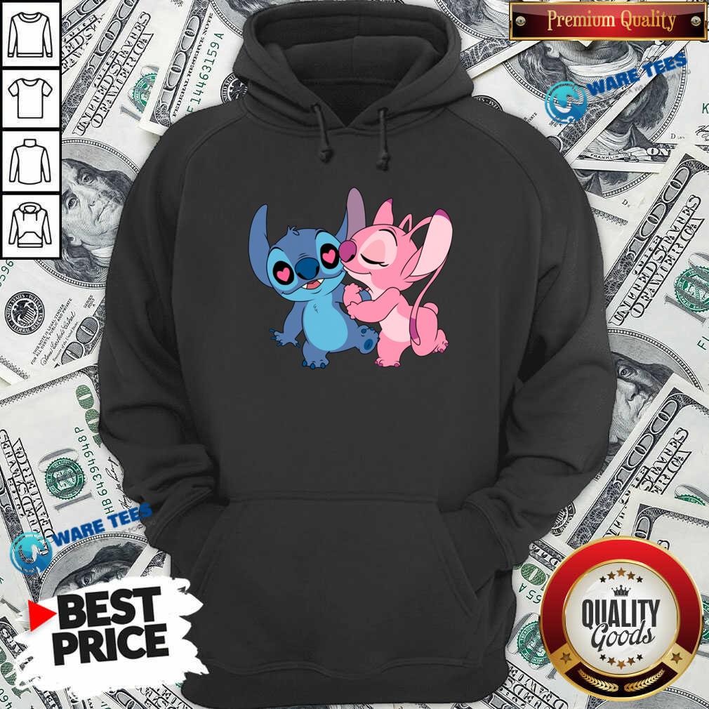 Nice Couple Stitch Angel Love Shirt