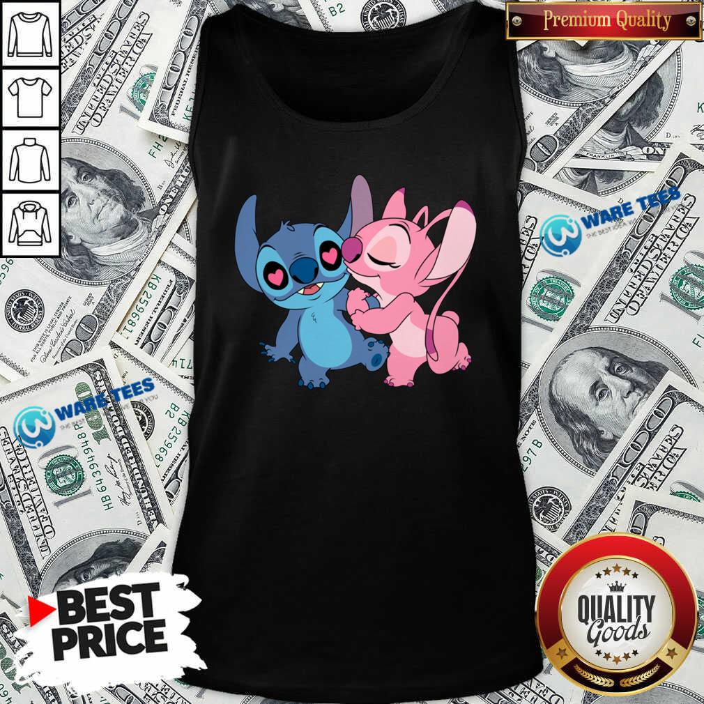 Nice Couple Stitch Angel Love Shirt