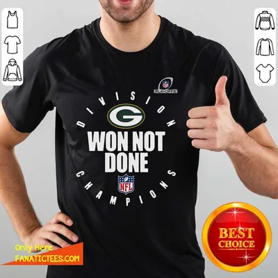 Nice Green Bay Packers 2020 NFL Playoffs Division Champions Won Not Done T-Shirt