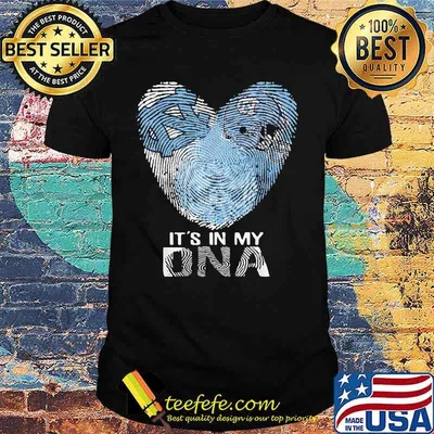 North Carolina Tar Heels Football It's In My DNA Heart Shirt