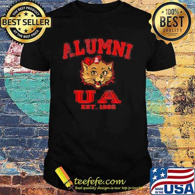 Official Alumni Ua Est 1885 Man Wildcat Red Bow Shirt