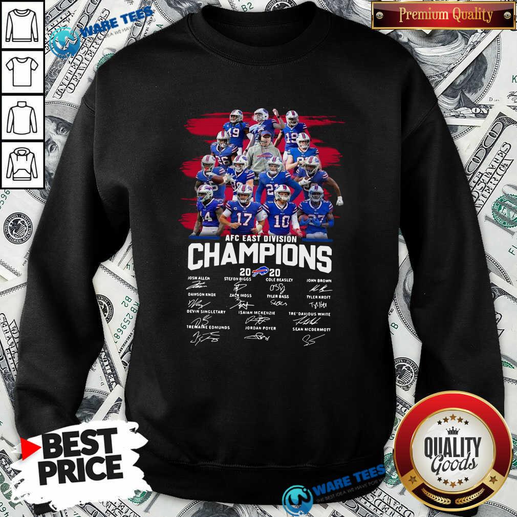 Official Buffalo Bills AFC East Division Champions Signatures Shirt