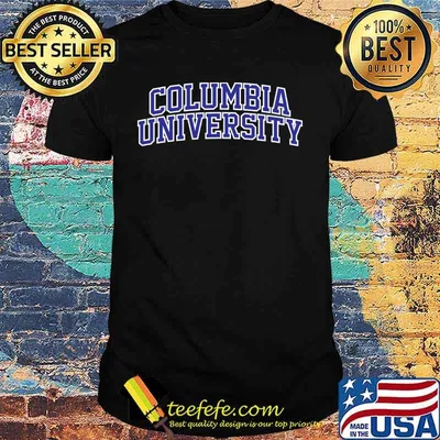 Official Columbia University blue text Shirt