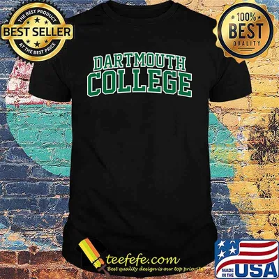 Official Dartmouth College green text  Shirt