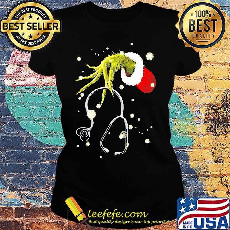 Official Grinch EMT Xmas Shirt Ladies tee Official Grinch EMT Xmas Shirt Ladies tee