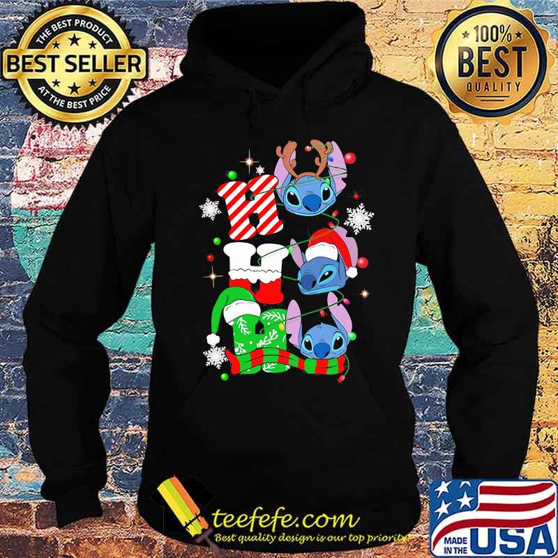 Official Ho Ho Ho Stitch Reindeer Elf Santa Xmas Shirt Hoodie Official Ho Ho Ho Stitch Reindeer Elf Santa Xmas Shirt Hoodie