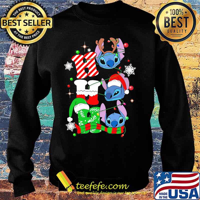 Official Ho Ho Ho Stitch Reindeer Elf Santa Xmas Shirt Sweater Official Ho Ho Ho Stitch Reindeer Elf Santa Xmas Shirt Sweater