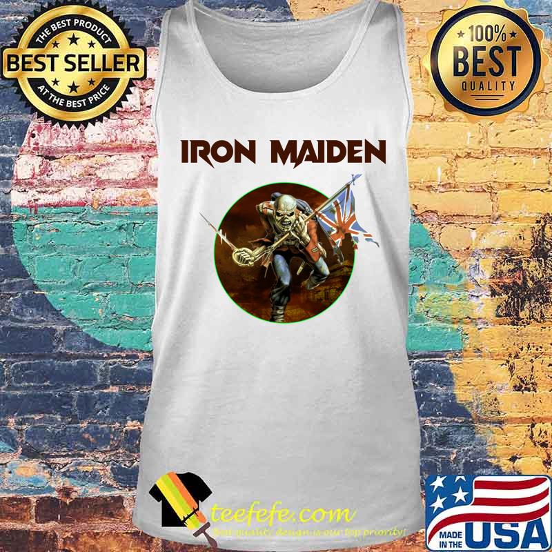 Official Iron Maiden Skull Flag Shirt Tank top Official Iron Maiden Skull Flag Shirt Tank top