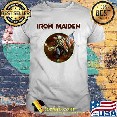 Official Iron Maiden Skull Flag Shirt