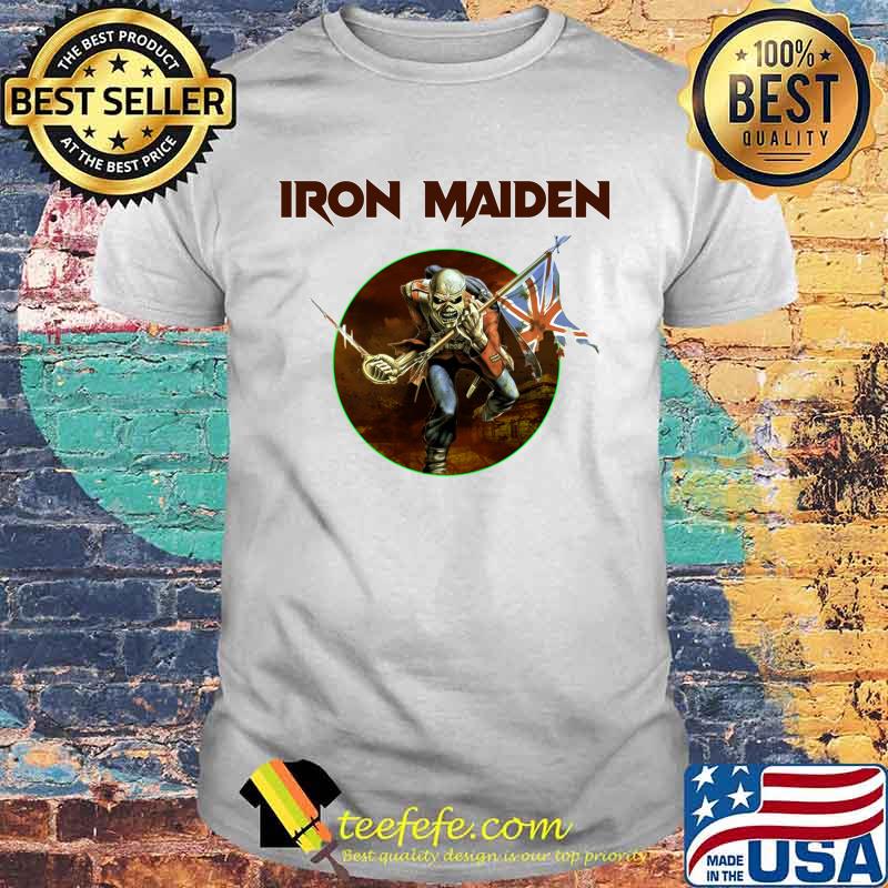 Official Iron Maiden Skull Flag Shirt Official Iron Maiden Skull Flag Shirt