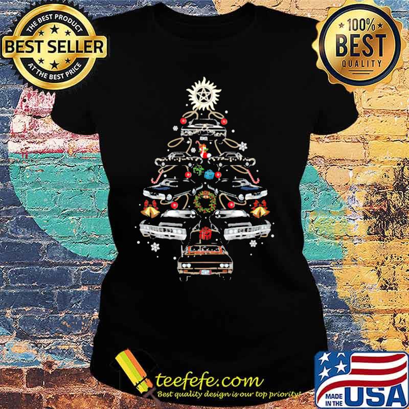 Official Supernatural christmas tree s Ladies tee Official Supernatural christmas tree s Ladies tee