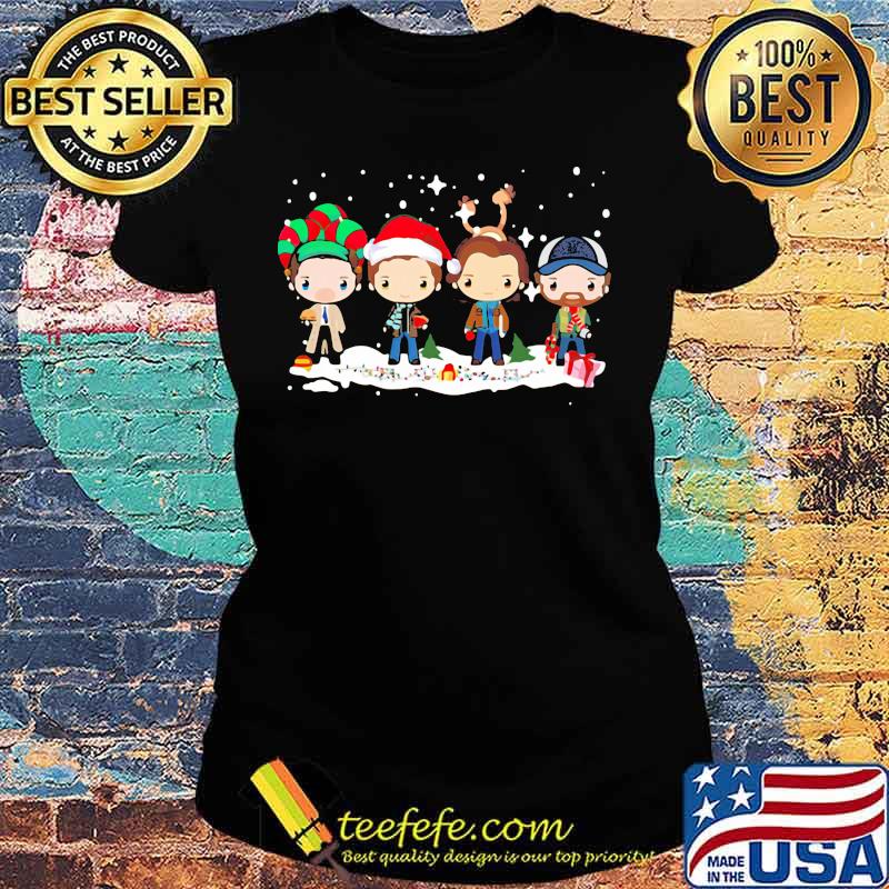 Official Supernatural merry Christmas s Ladies tee Official Supernatural merry Christmas s Ladies tee