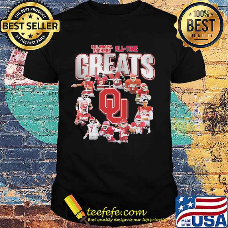 Oklahoma Sooners All Time Greats Player Team Football Shirt Oklahoma Sooners All Time Greats Player Team Football Shirt
