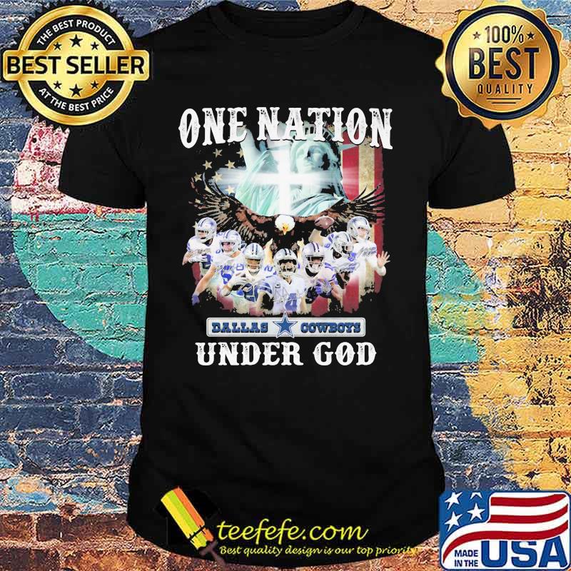 One Nation Dallas Cowboys Under God American Flag Shirt