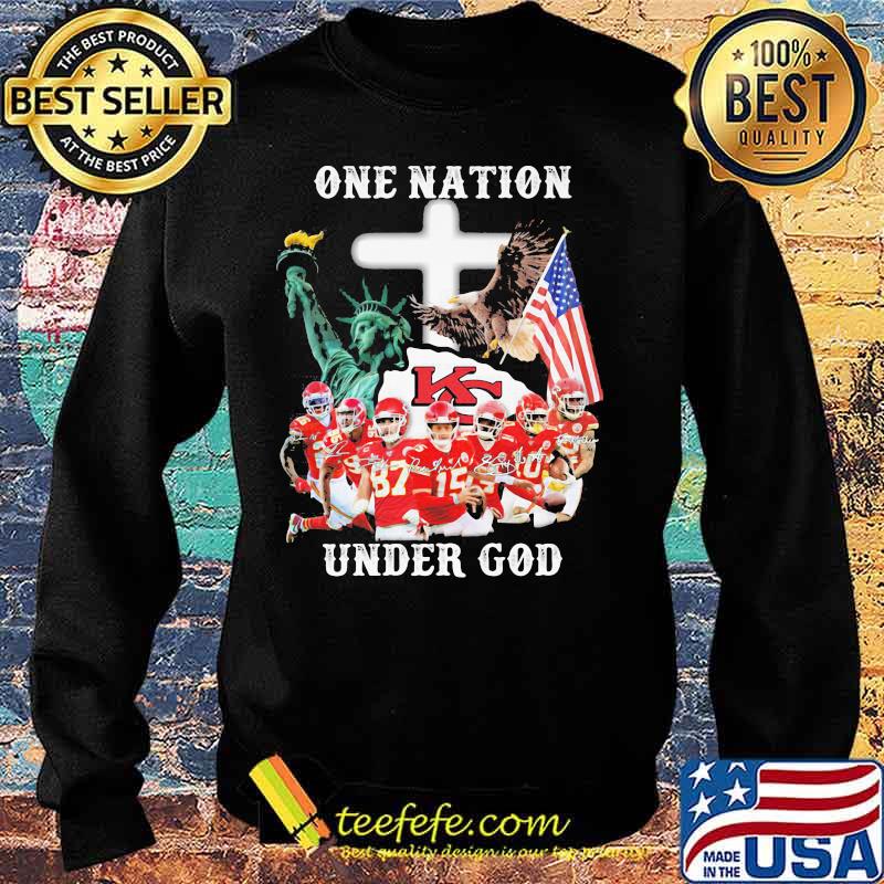 One Nation Under God Liberies American Flag Shirt Sweater One Nation Under God Liberies American Flag Shirt Sweater