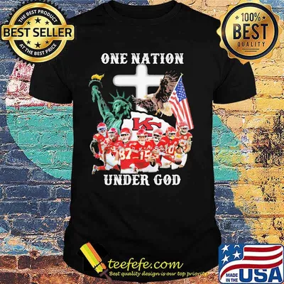 One Nation Under God Liberies American Flag Shirt