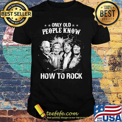 Only Old People Know How To Rock Band Music Shirt