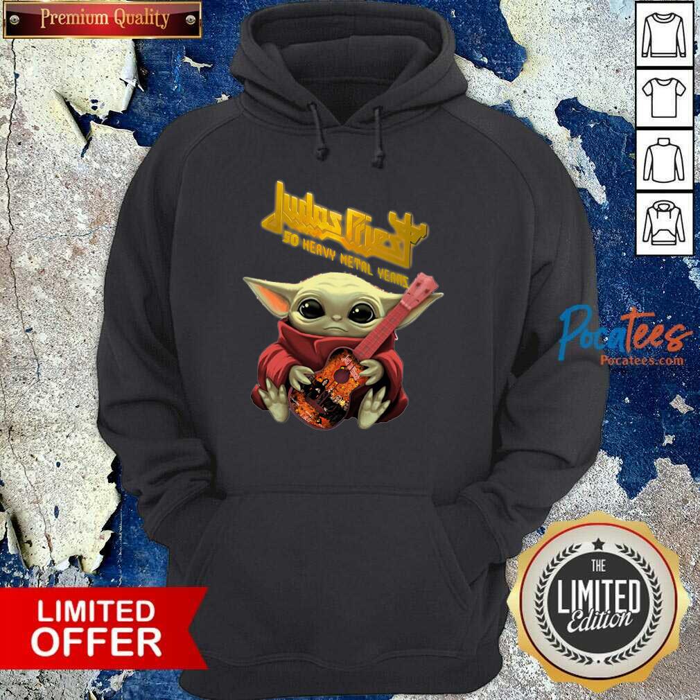 Original Baby Yoda hug Judas Priest 50 Heavy Metal Years Shirt