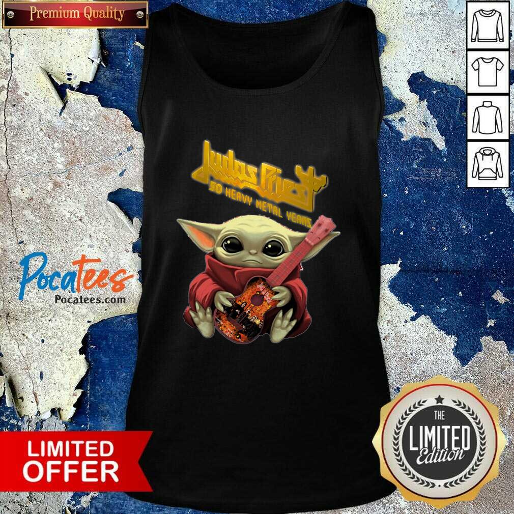 Original Baby Yoda hug Judas Priest 50 Heavy Metal Years Shirt