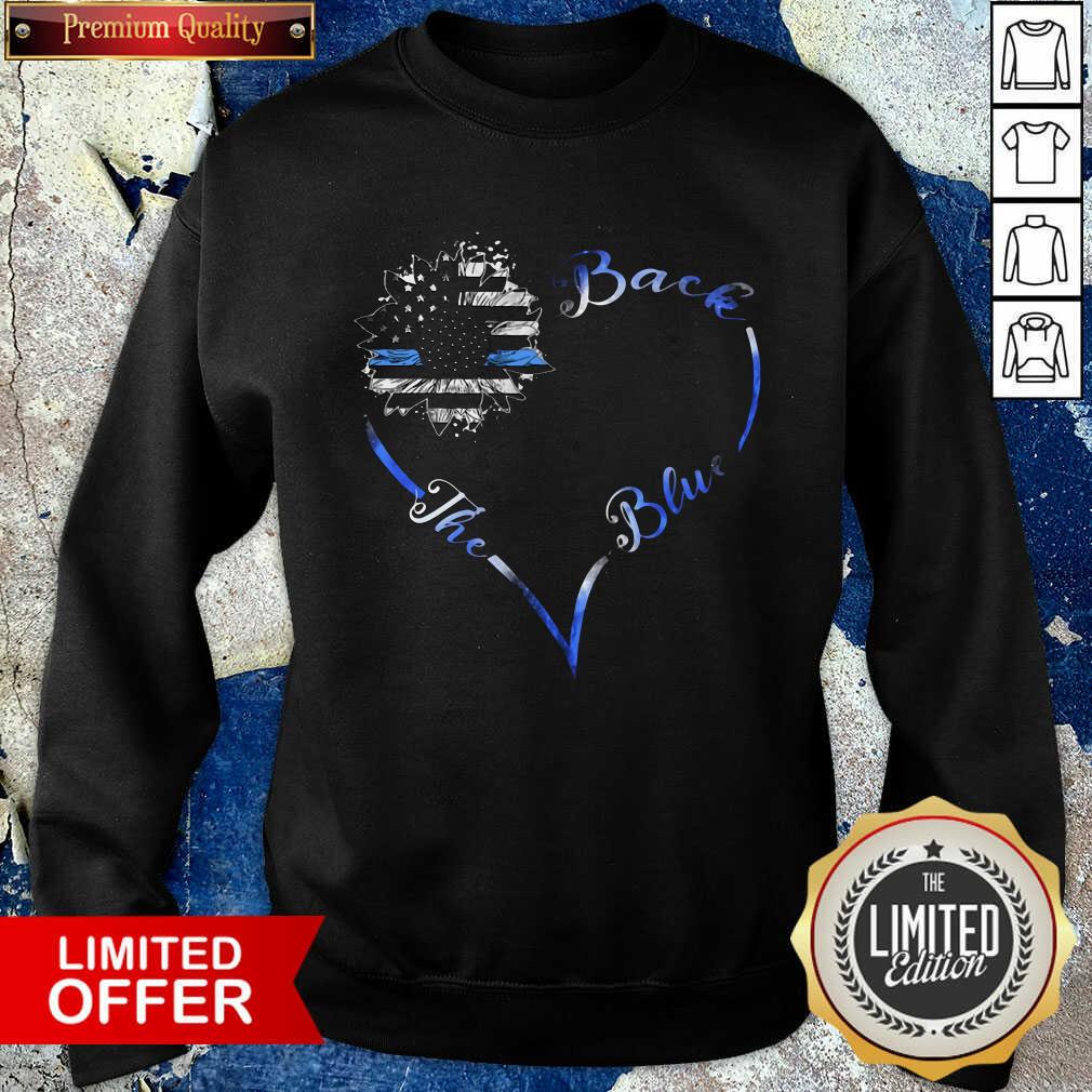 Original Back The Blue Heart Shirt