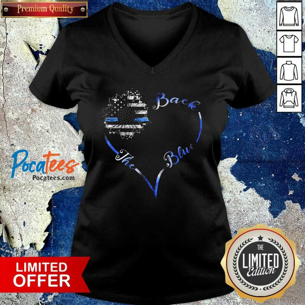 Original Back The Blue Heart Shirt