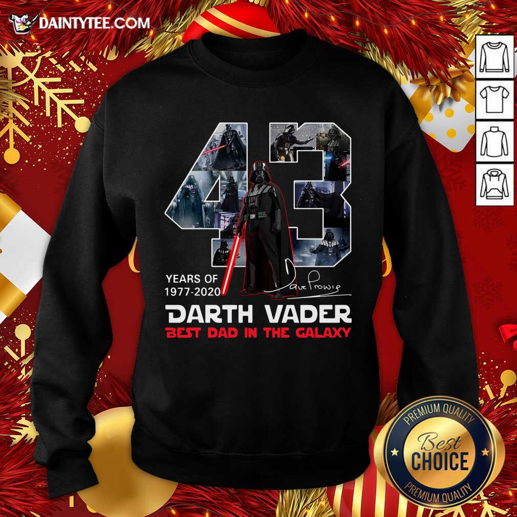 Original Darth Vader Best Dad In The Galaxy Year 1977 2020 Signatures Shirt