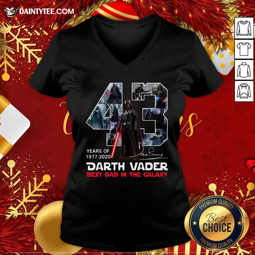 Original Darth Vader Best Dad In The Galaxy Year 1977 2020 Signatures Shirt