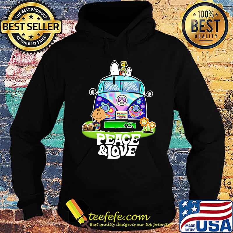Peace Love Lgbt Bus Peanuts Snoopy Woodtosck Shirt Hoodie Peace Love Lgbt Bus Peanuts Snoopy Woodtosck Shirt Hoodie