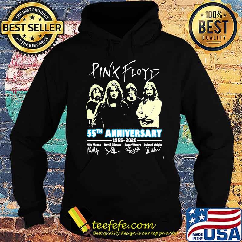 Pink Floyd 55th Anniversary 1965 2020 Signuature Bank Music Birthday Shirt Hoodie Pink Floyd 55th Anniversary 1965 2020 Signuature Bank Music Birthday Shirt Hoodie