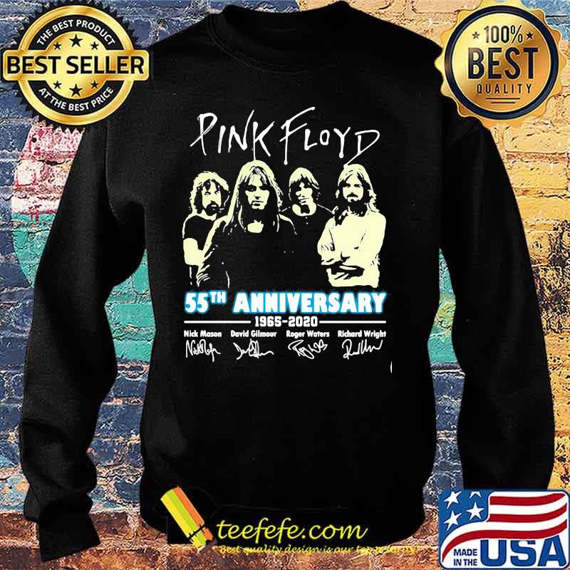 Pink Floyd 55th Anniversary 1965 2020 Signuature Bank Music Birthday Shirt Sweater Pink Floyd 55th Anniversary 1965 2020 Signuature Bank Music Birthday Shirt Sweater